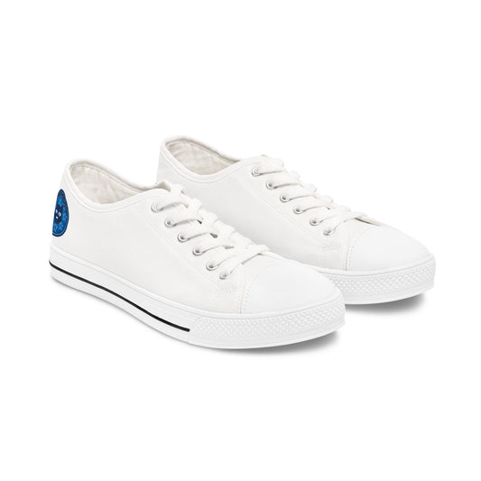 White Women's Low Top Bluestray Sneakers — Classic Casual Canvas Shoes