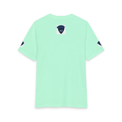 Bluestray Cat Shield T-Shirt — Retro Navy Crest Tee