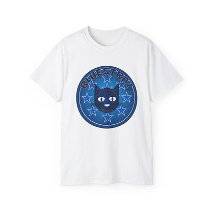 Bluestray Cat T‑Shirt — Blue Star Graphic Tee