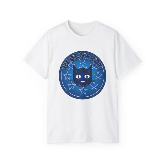 Bluestray Cat T‑Shirt — Blue Star Graphic Tee