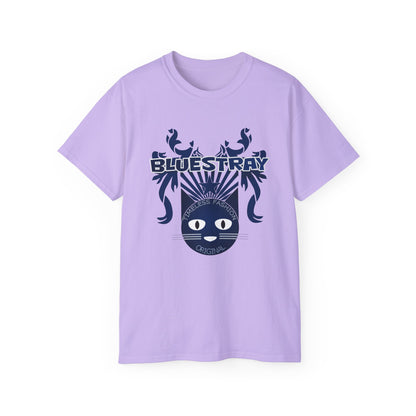 Bluestray Cat Graphic Tee — Retro Nautical Cat Design