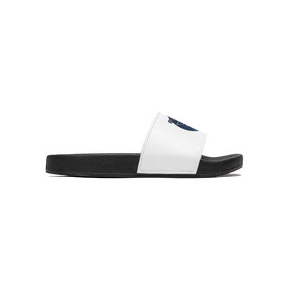 Navy Geometric Bluestray Cat Slide Sandals — Men's Casual Beach Slides