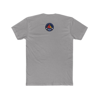 Retro Cat Flame Logo Tee — Bluestay Time & Motion Graphic T-Shirt