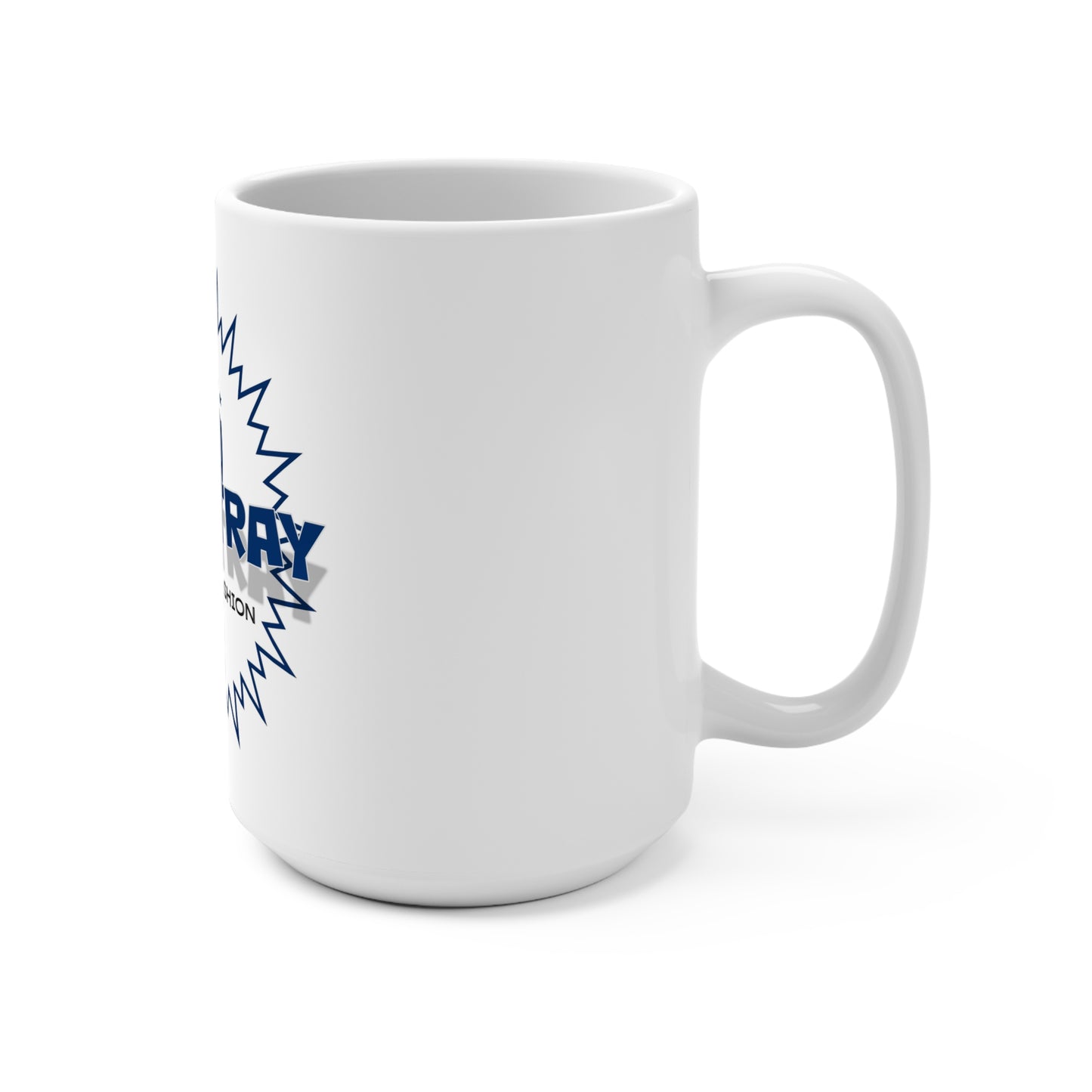 Bluestray 15oz Ceramic Mug — 'Timeless Fashion' Retro Cat Logo