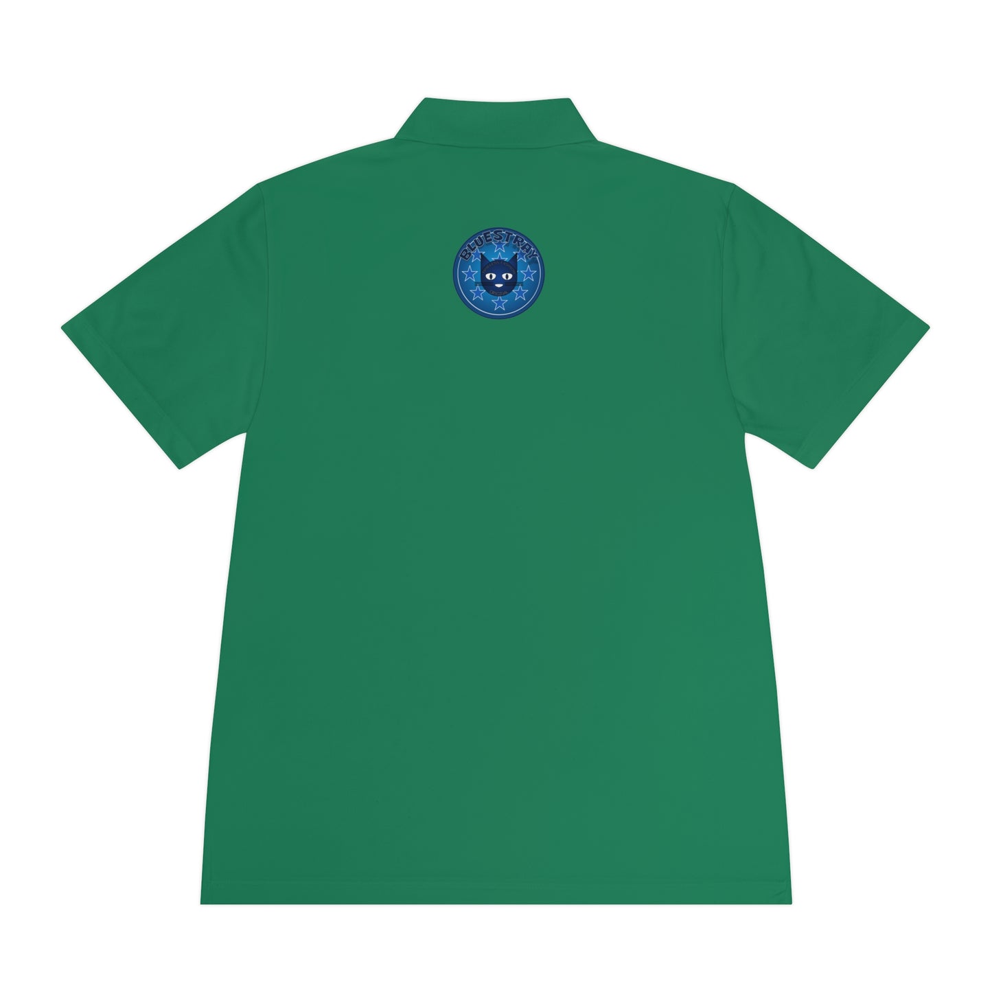 Men's Polo Shirt — Bluestray Galaxy Cat Logo Athletic Golf Shirt
