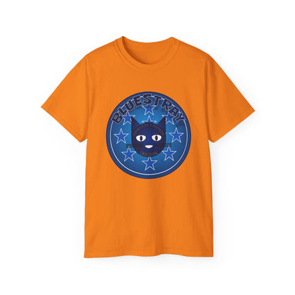 Bluestray Cat T‑Shirt — Blue Star Graphic Tee