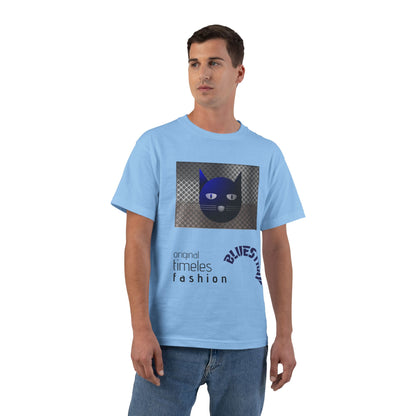 Bluestray Cat Graphic T-Shirt — 'BluesTown' Fashion Tee
