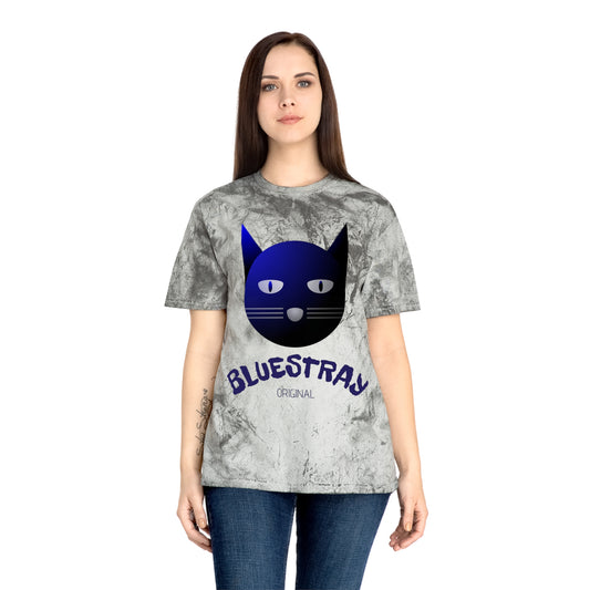 Bluestray Tie-Dye Cat T-Shirt — Vintage Yellow Color Blast Tee