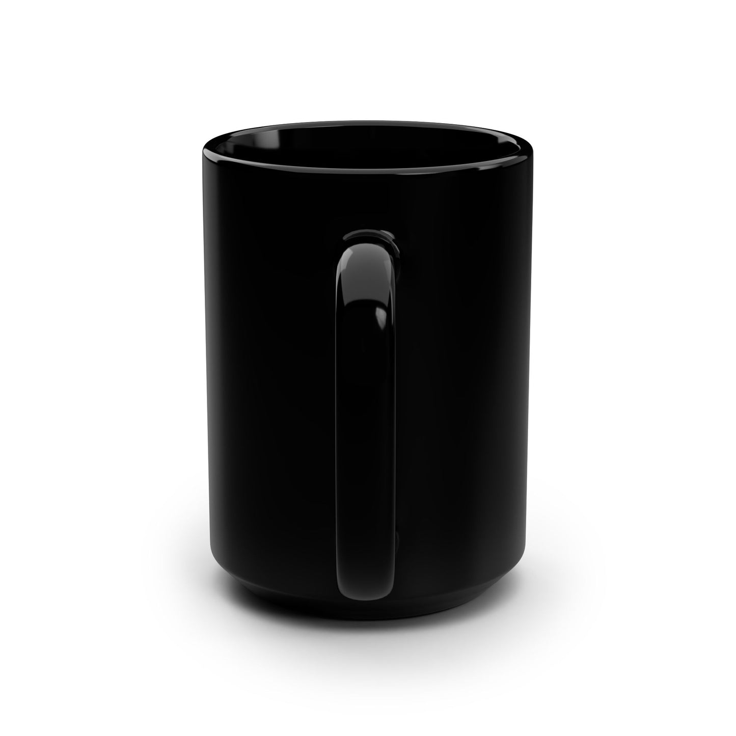 Bluestray Black 15oz Mug — Cat Logo "Timeless Fashion" Coffee Cup