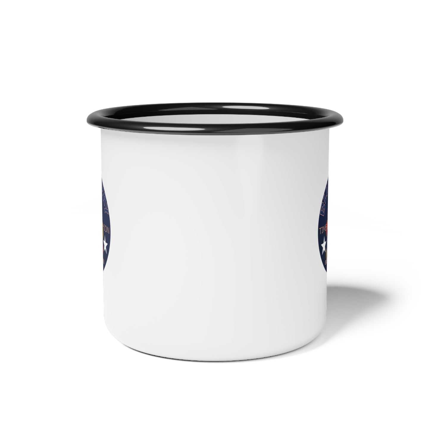 Enamel Camp Cup — 'Bluestray' Campfire Logo Coffee Mug