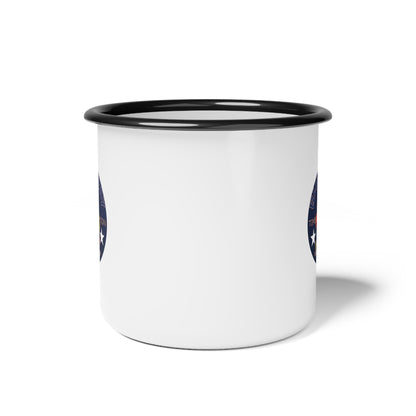 Enamel Camp Cup — 'Bluestray' Campfire Logo Coffee Mug