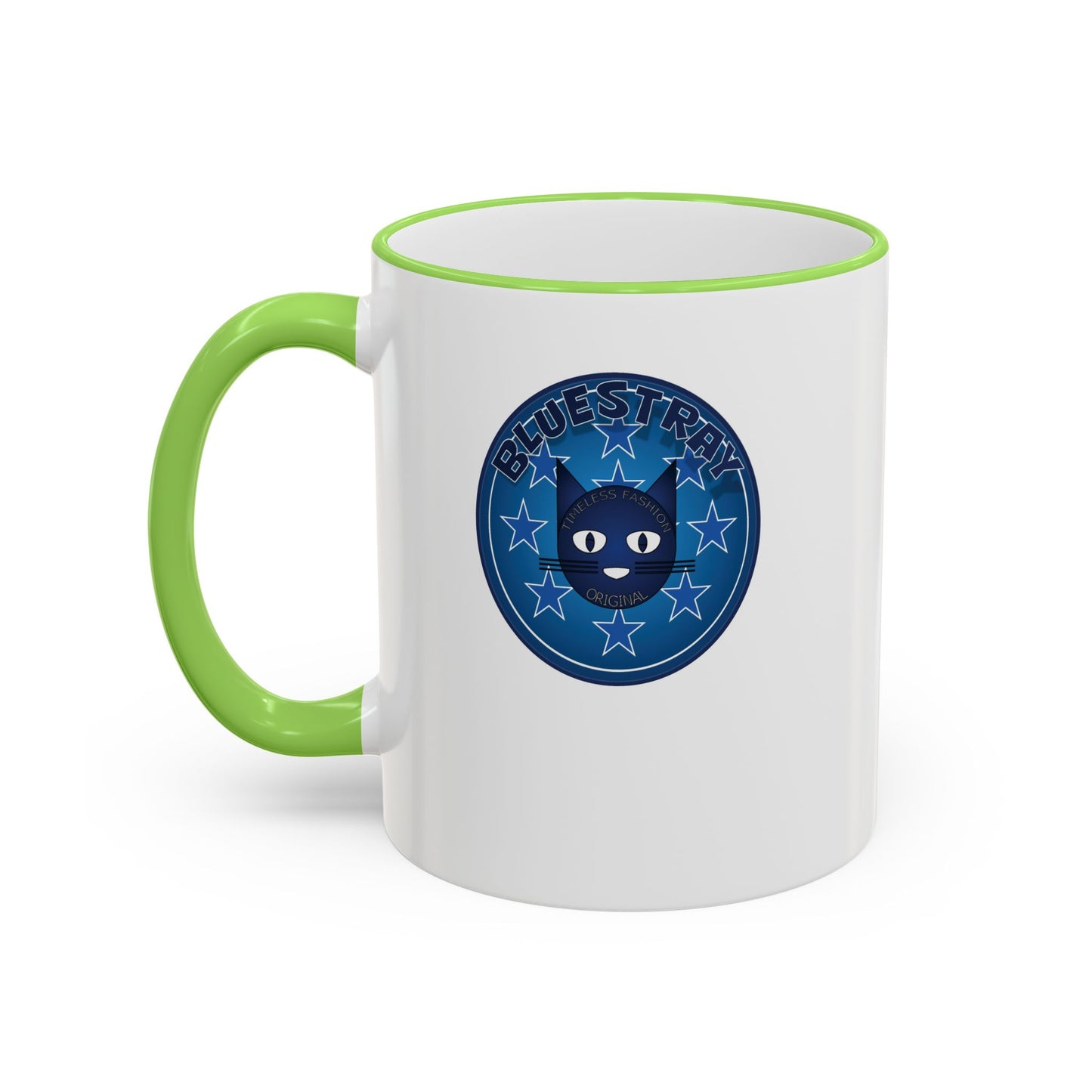 Bluestray Celtic Compass Accent Rim Mug — 11oz & 15oz Rustic Nautical Coffee Cup