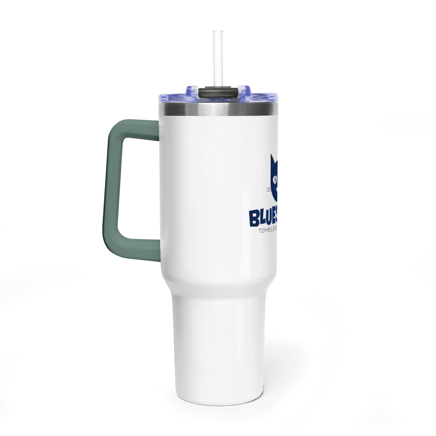 40oz Vacuum Tumbler — Bluestray Cat Logo Insulated Travel Mug