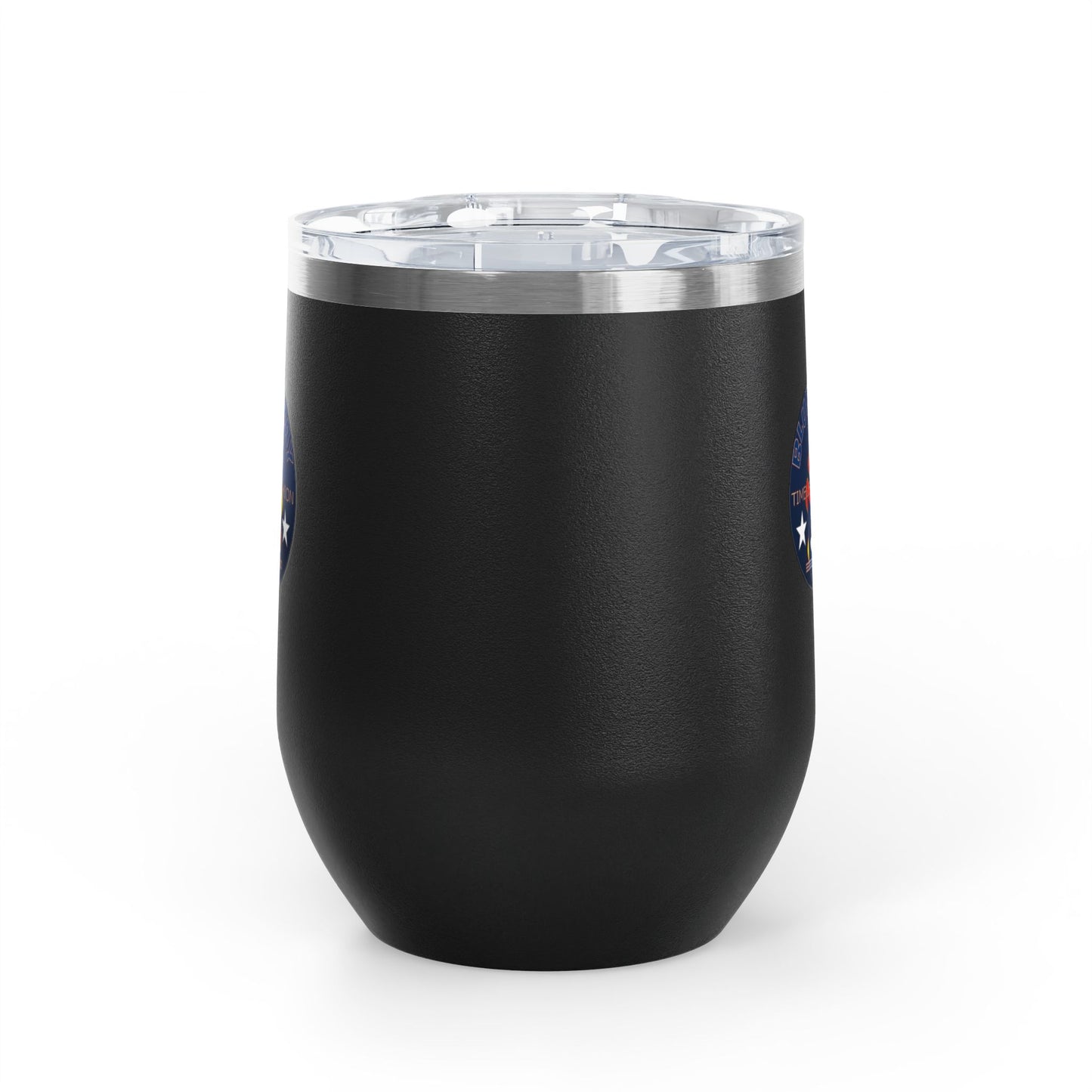 12oz Wine Tumbler — Fire & Flag Bluestray Logo Stainless Insulated Wine Cup many Colors