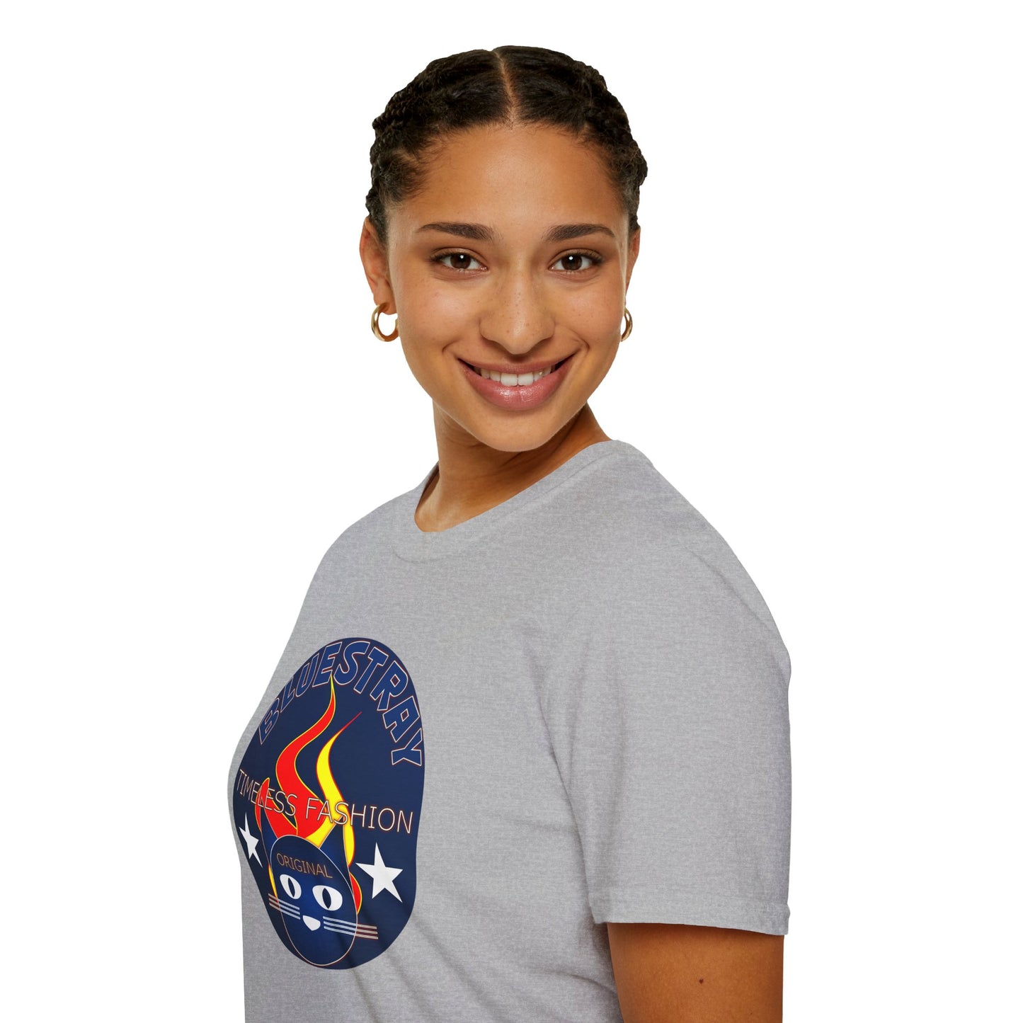 T-Shirt — Bluestary Timeless Fashion Graphic Tee (Flame Logo)