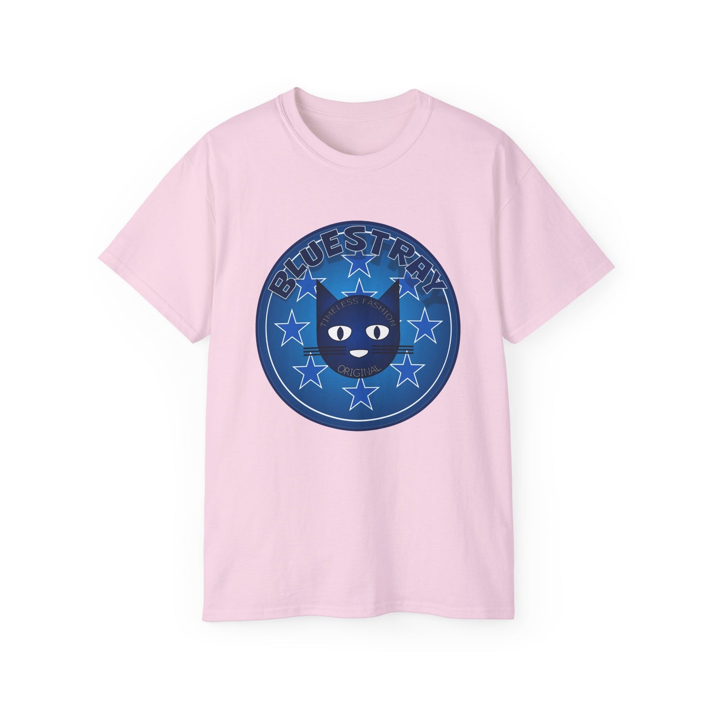 Bluestray Cat T‑Shirt — Blue Star Graphic Tee