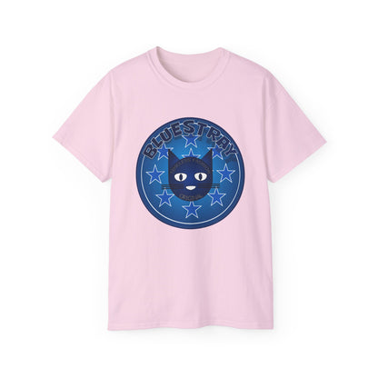 Bluestray Cat T‑Shirt — Blue Star Graphic Tee