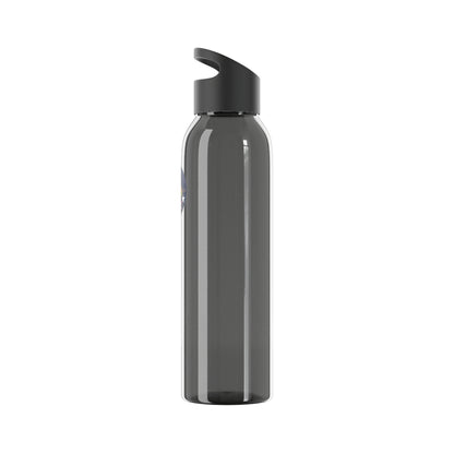 Bluestray Logo Water Bottle — Clear Reusable Bottle with Star & Flame Emblem
