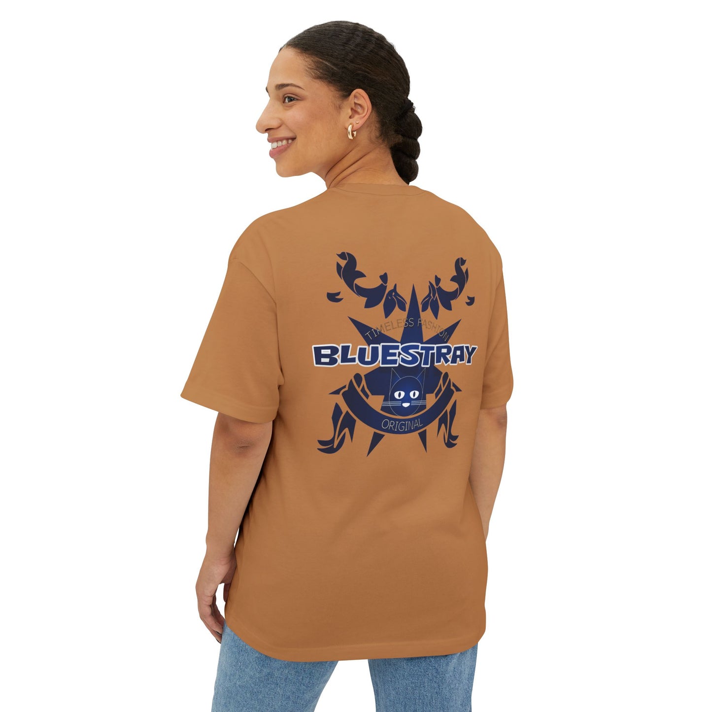Bluestray Crab Graphic Tee — Oversized Boxy T‑Shirt