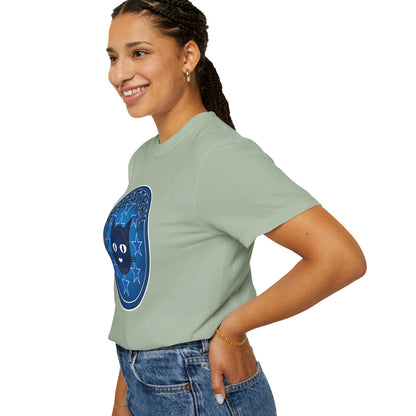 Bluestray Cat Graphic T-Shirt — Retro Star Emblem Tee