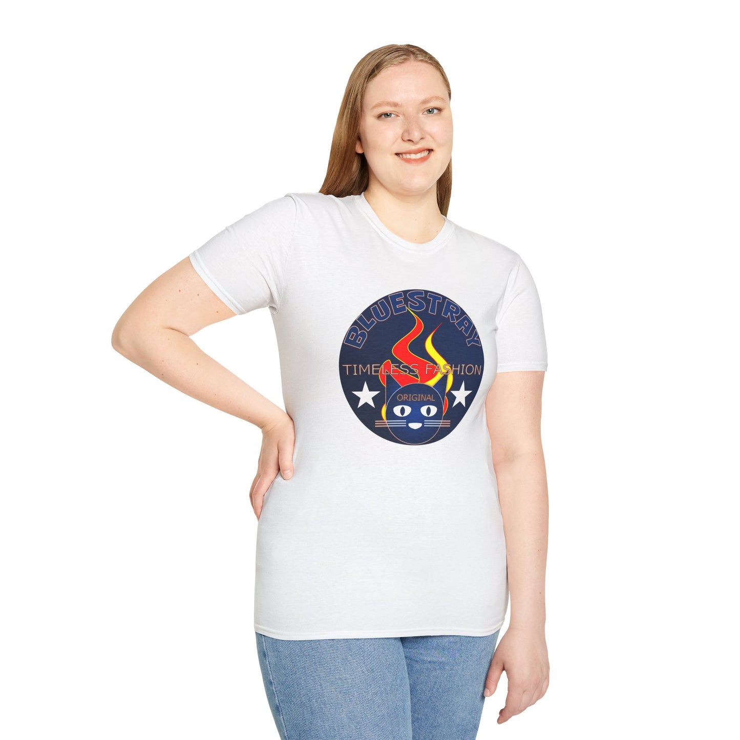 T-Shirt — Bluestary Timeless Fashion Graphic Tee (Flame Logo)