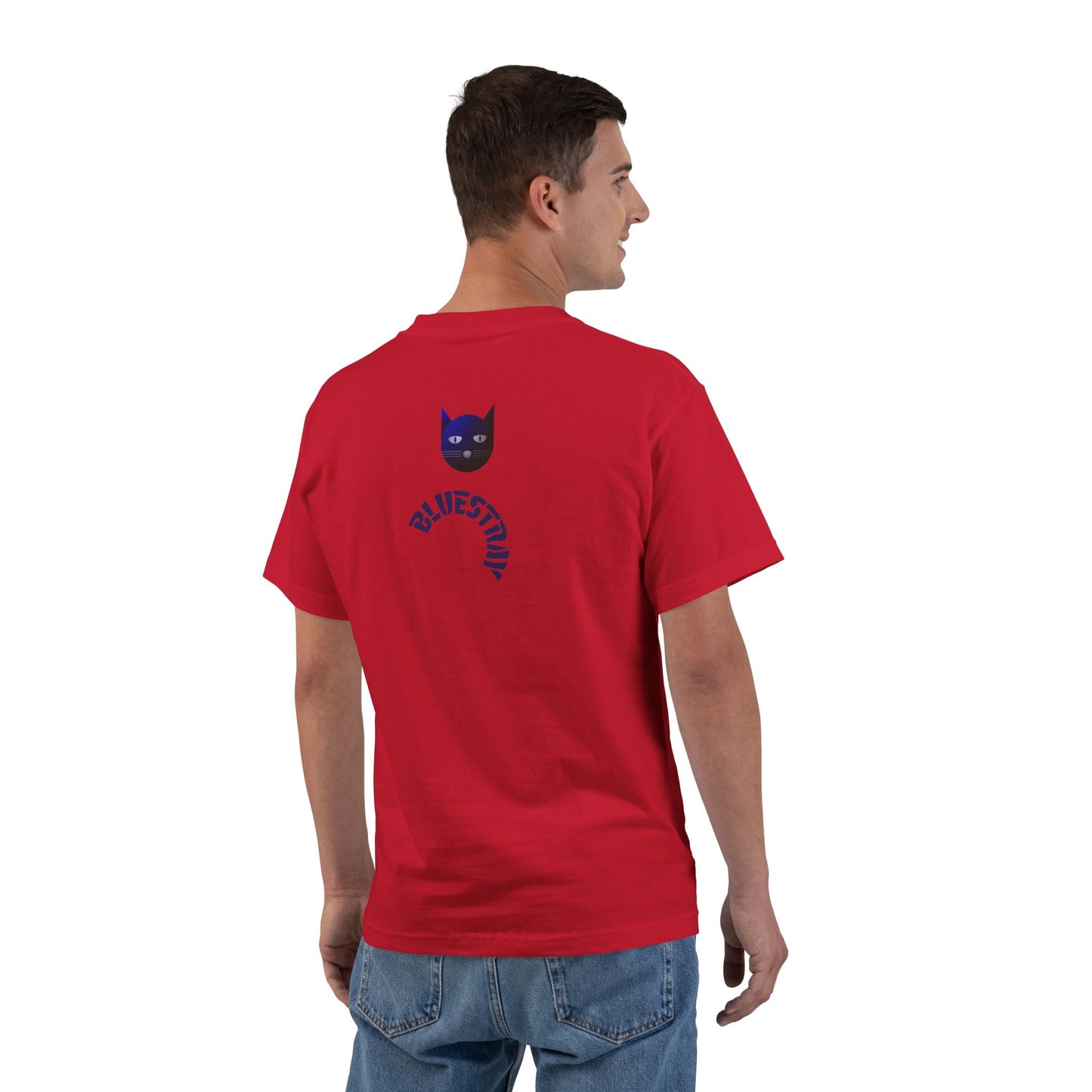 Bluestray Cat Graphic T-Shirt — 'BluesTown' Fashion Tee