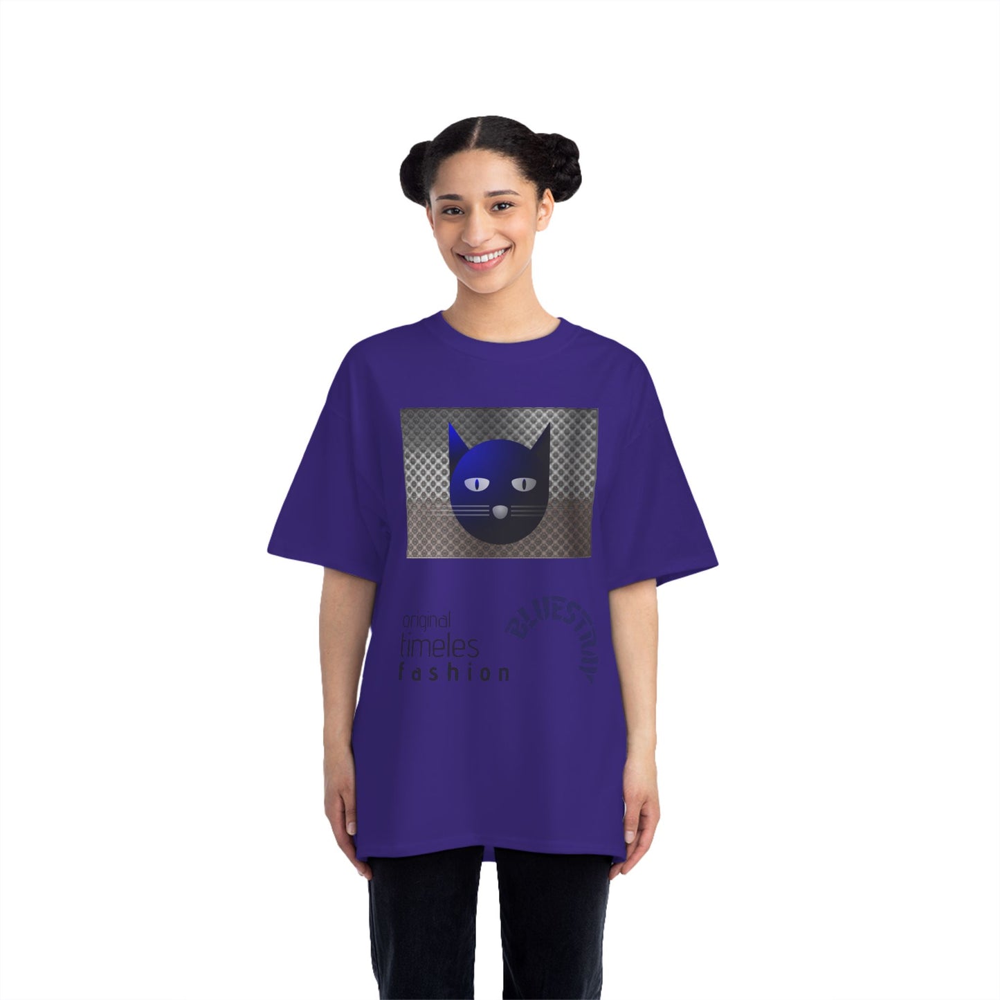 Bluestray Cat Graphic T-Shirt — 'BluesTown' Fashion Tee