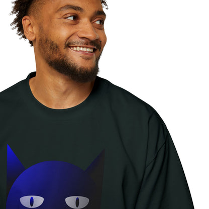 Bluestray Cat Tee — Graphic Men's Oversized T-Shirt