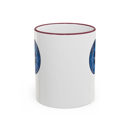 Bluestray Celtic Compass Accent Rim Mug — 11oz & 15oz Rustic Nautical Coffee Cup
