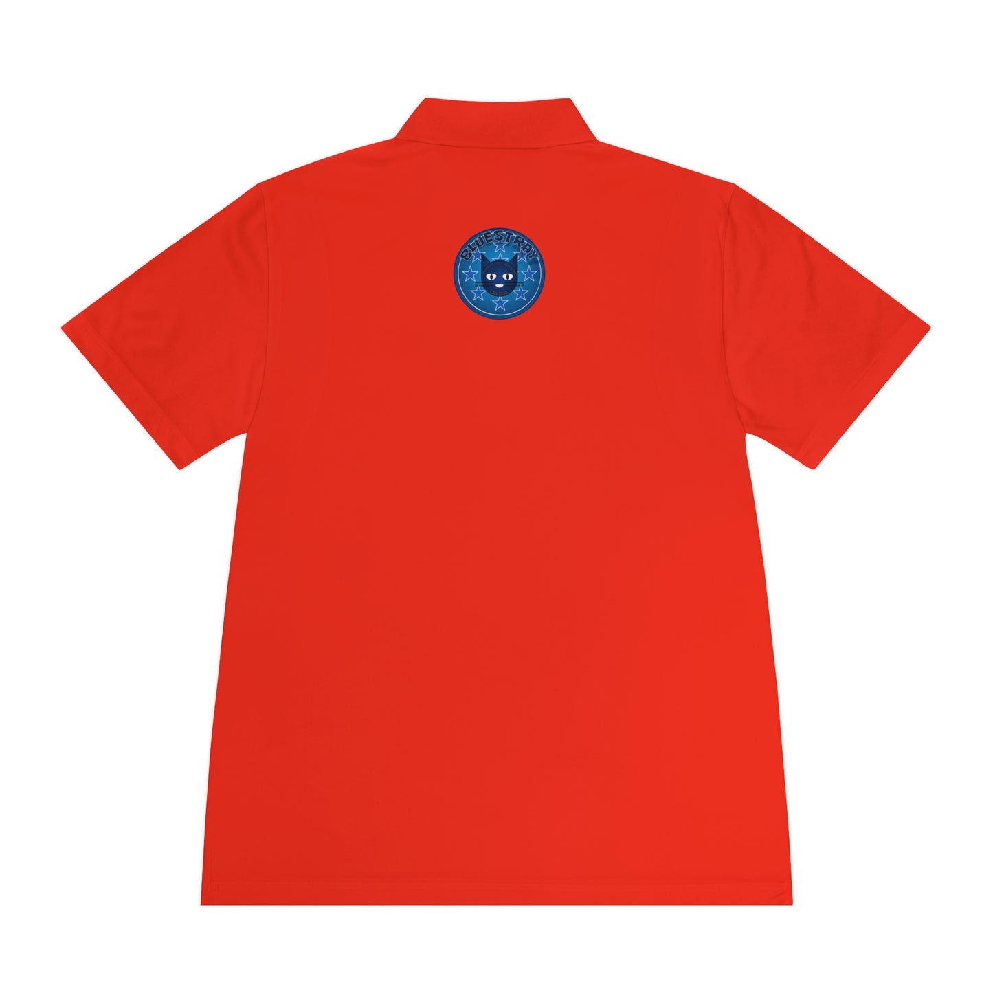 Men's Polo Shirt — Bluestray Galaxy Cat Logo Athletic Golf Shirt