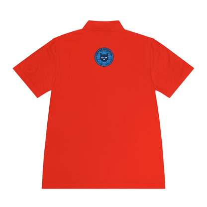 Men's Polo Shirt — Bluestray Galaxy Cat Logo Athletic Golf Shirt