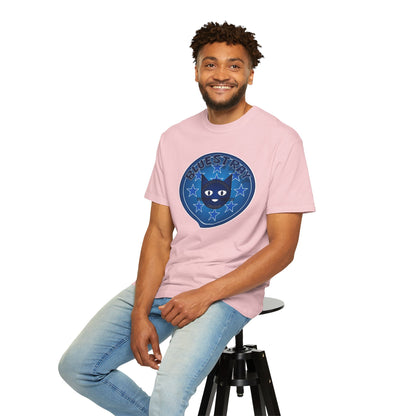 Bluestray Cat Graphic T-Shirt — Retro Star Emblem Tee
