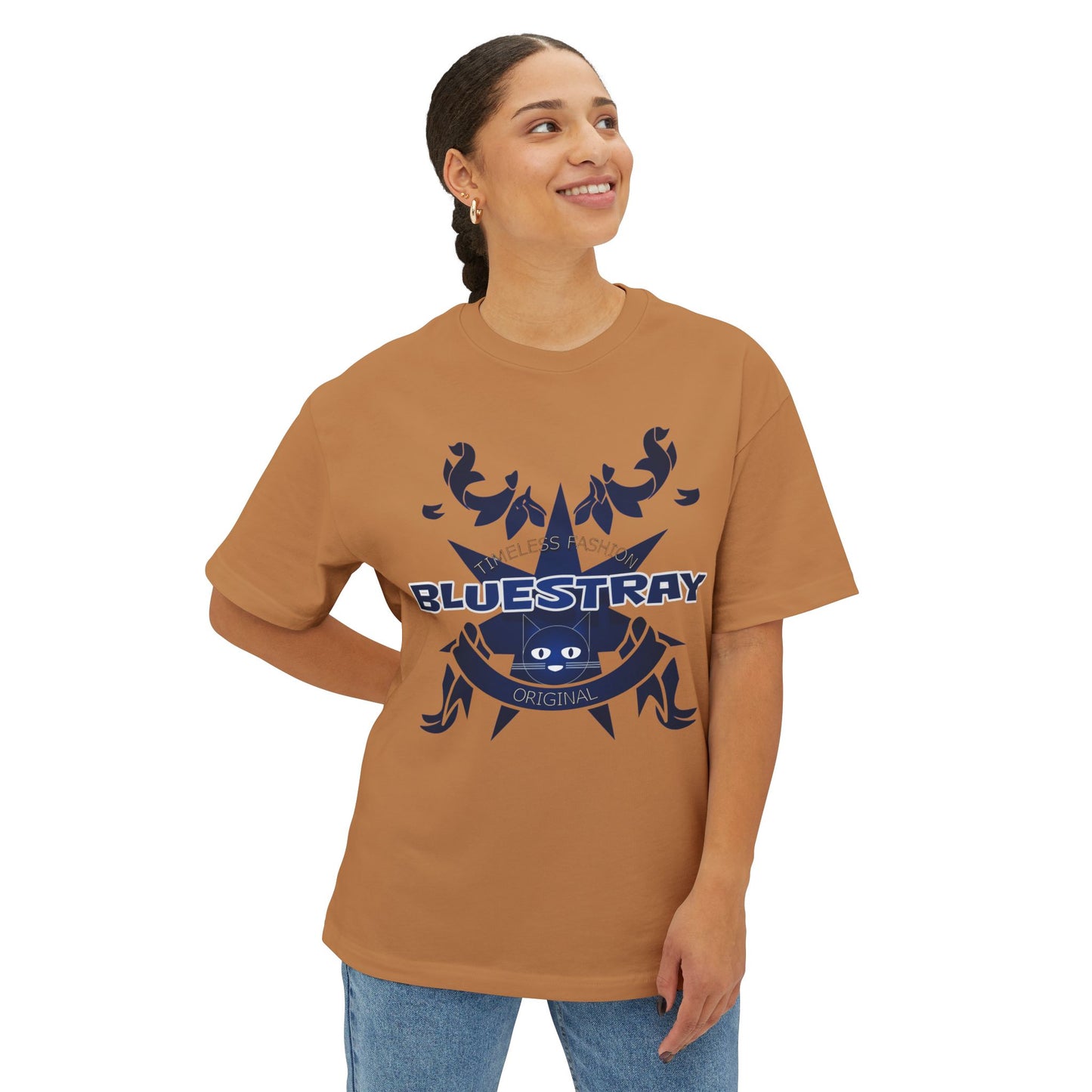 Bluestray Crab Graphic Tee — Oversized Boxy T‑Shirt