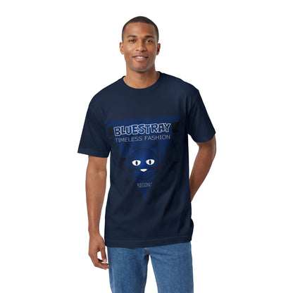 Bluestray Timeless Fashion Tee — Vintage Cat Triangle Logo T‑Shirt