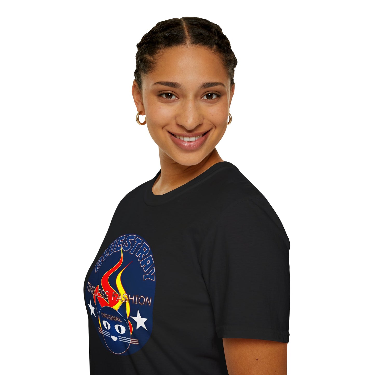 T-Shirt — Bluestary Timeless Fashion Graphic Tee (Flame Logo)
