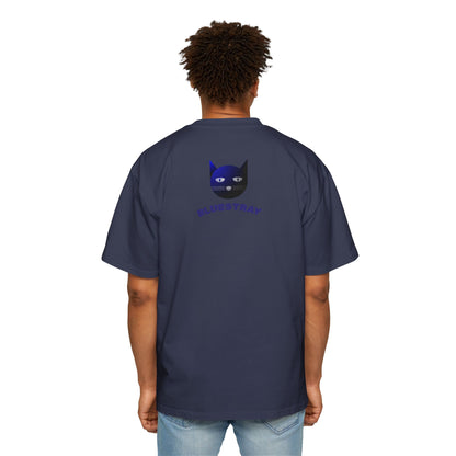 Bluestray Cat Tee — Graphic Men's Oversized T-Shirt