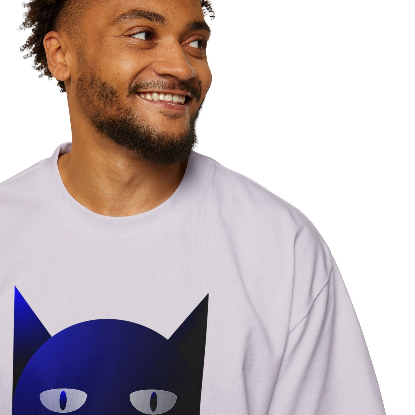Bluestray Cat Tee — Graphic Men's Oversized T-Shirt