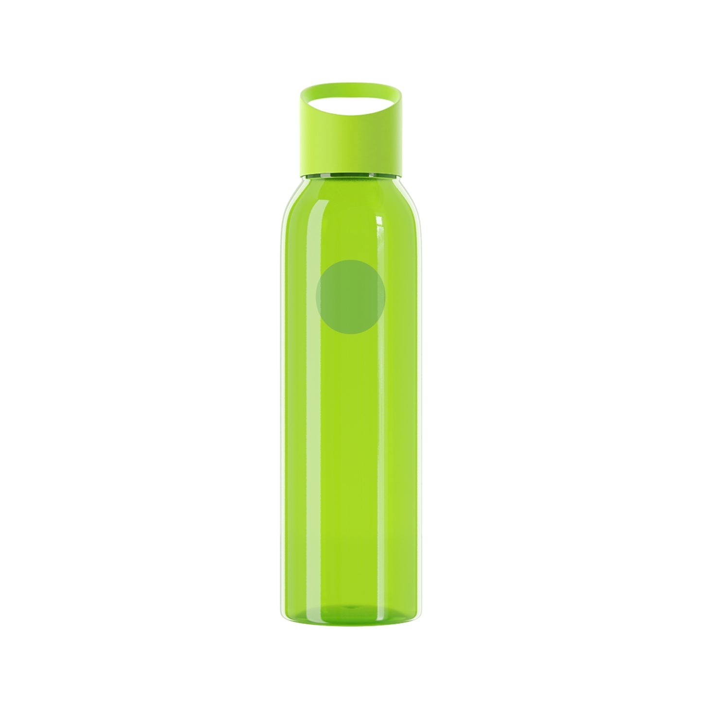 Bluestray Logo Water Bottle — Clear Reusable Bottle with Star & Flame Emblem