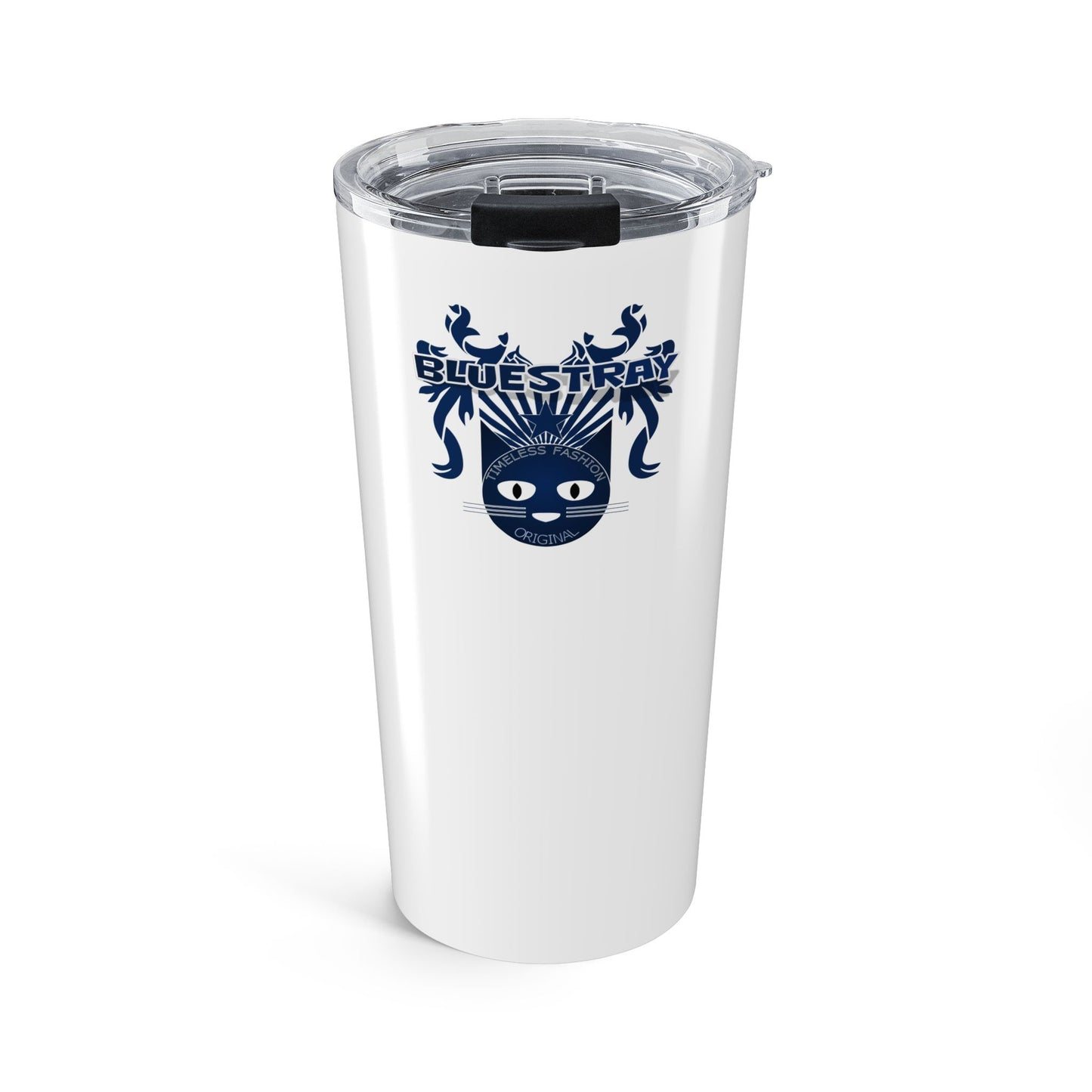 Bluestray Crest 20oz Tumbler — Insulated Travel Cup with Navy Cat Crest