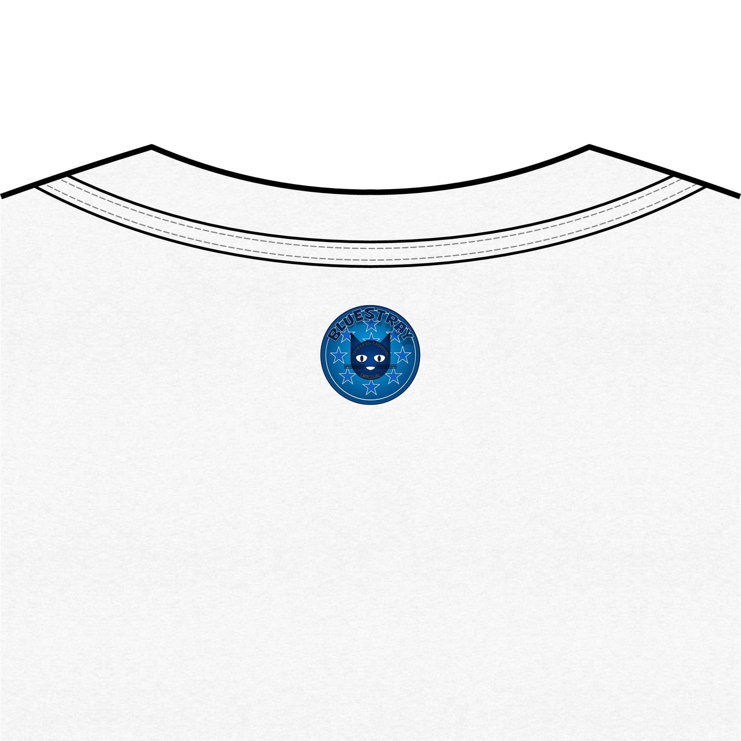 Bluestray Cat V-Neck Tee — Women's Graphic Cat Shirt