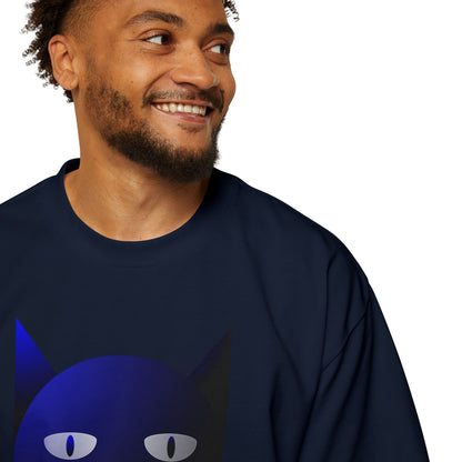 Bluestray Cat Tee — Graphic Men's Oversized T-Shirt