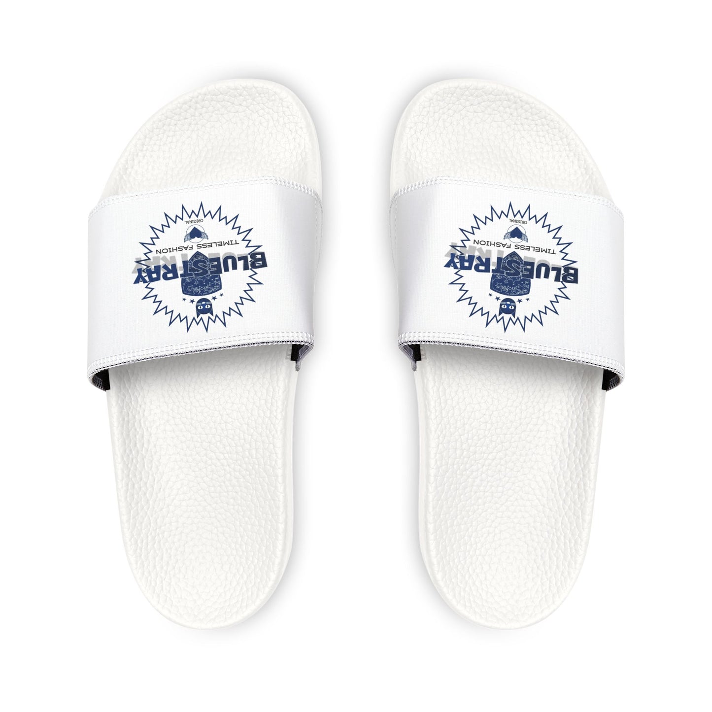 Men's Slide Sandals — Removable Strap Casual Pool & Beach Slides with Bluestray Logo