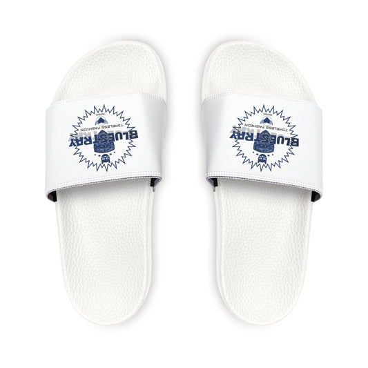 Men's Slide Sandals — Removable Strap Casual Pool & Beach Slides with Bluestray Logo