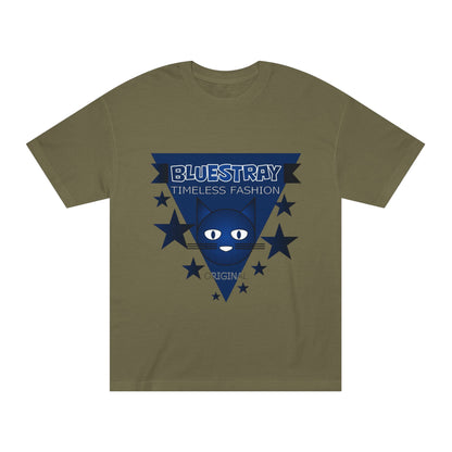 Bluestray Timeless Fashion Tee — Vintage Cat Triangle Logo T‑Shirt