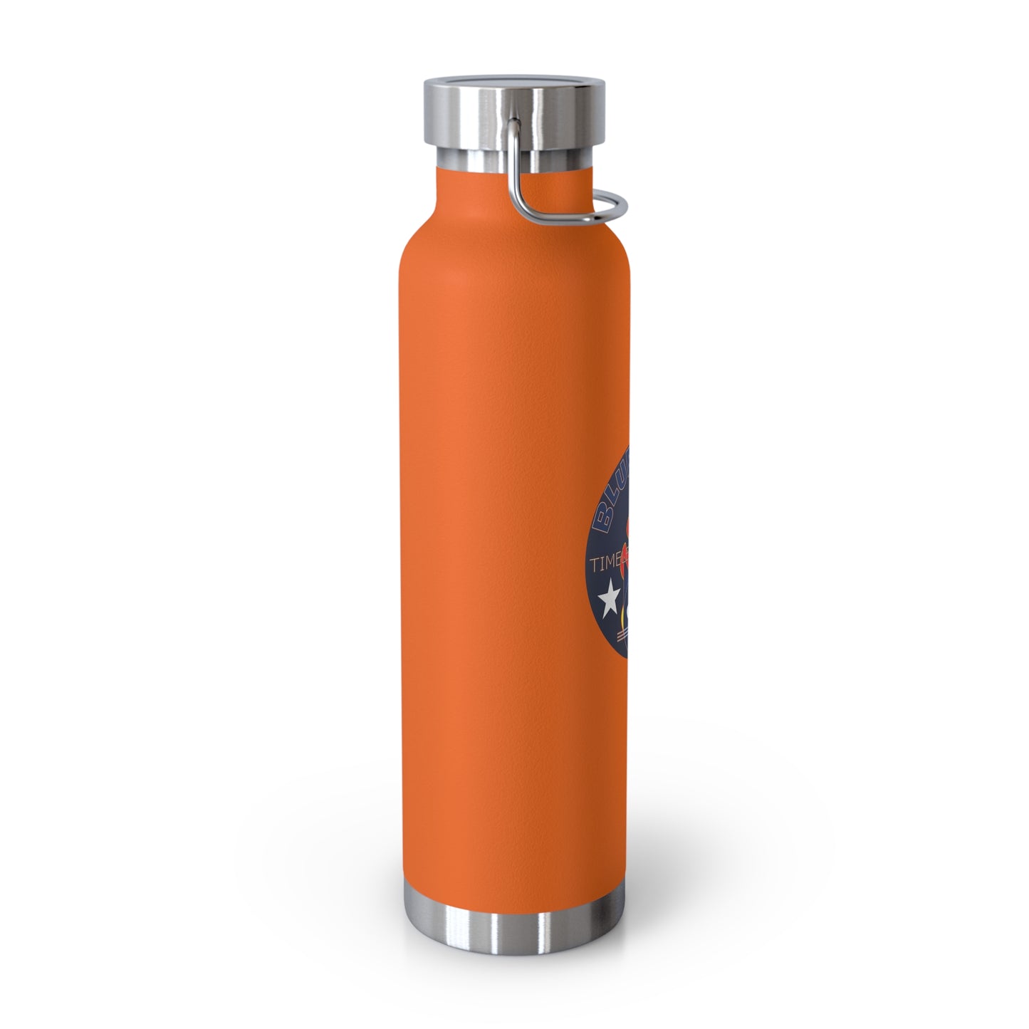 22oz Copper Bluestray Vacuum Bottle — Retro Campfire Logo Insulated Water Bottle