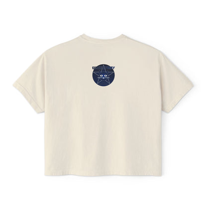 Bluestray Cat Graphic Tee — Women's Boxy Casual Top
