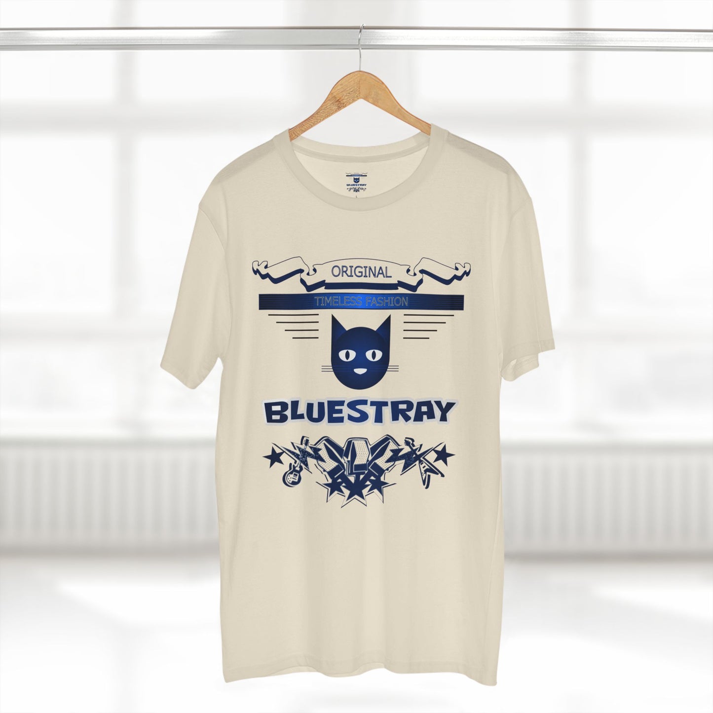 Bluestray Graphic Tee — Retro Cat Logo T-Shirt