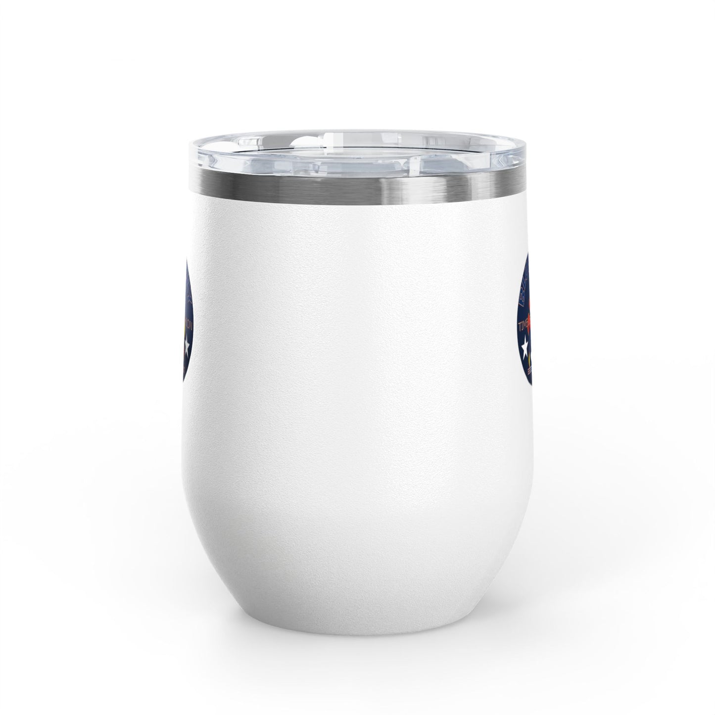 12oz Wine Tumbler — Fire & Flag Bluestray Logo Stainless Insulated Wine Cup many Colors