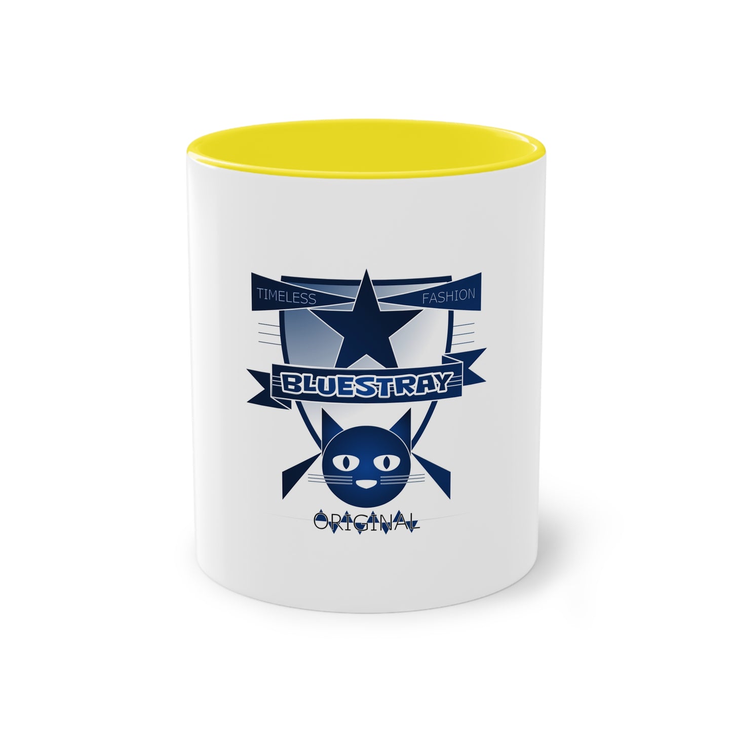 Bluestray Cat Crest Coffee Mug — Two-Tone 11oz