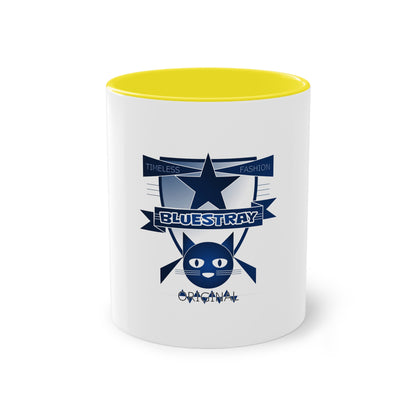 Bluestray Cat Crest Coffee Mug — Two-Tone 11oz